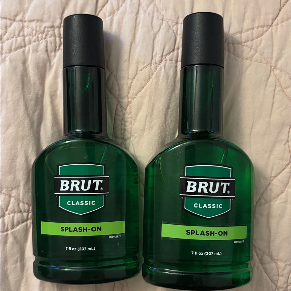 New Brut Classic Splash On‎ 7 fl oz lot of 2